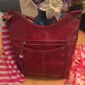 Croft & Barrow Red leather handbag